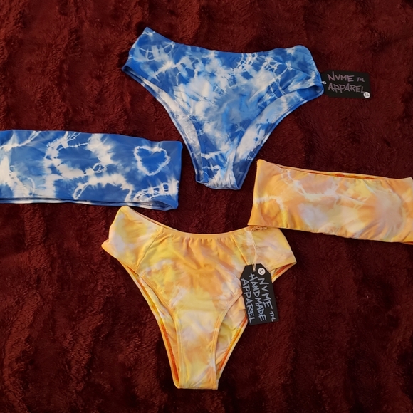 Handmade Tye Dye 2 piece bathing suits - Picture 3 of 5